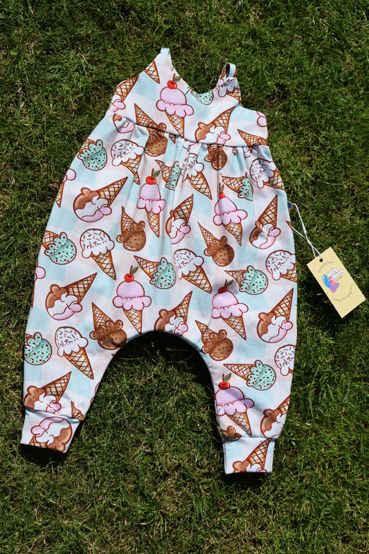 Ice Cream Cotton Jersey Napa Romper