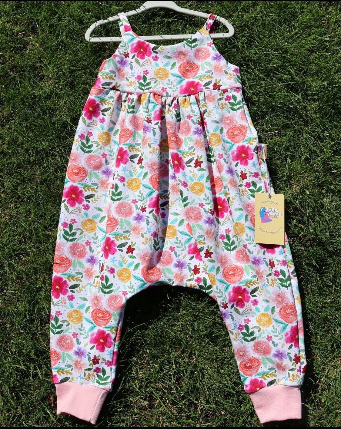 Floral Baby Romper – Handmade Summer Outfit – UK