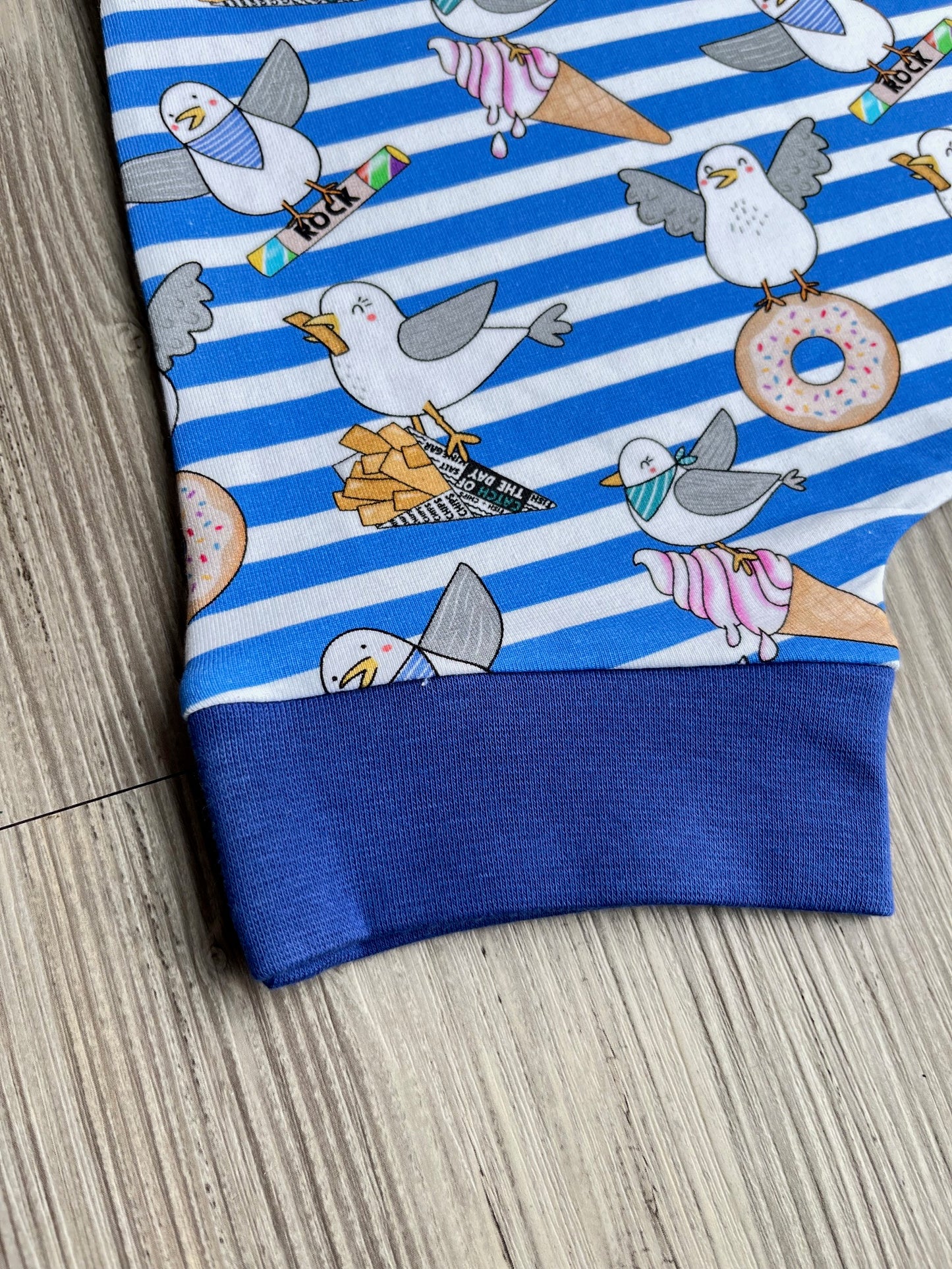 Baby Summer Romper Bright Cotton Outfit – Seagull Snack Squad Handmade UK