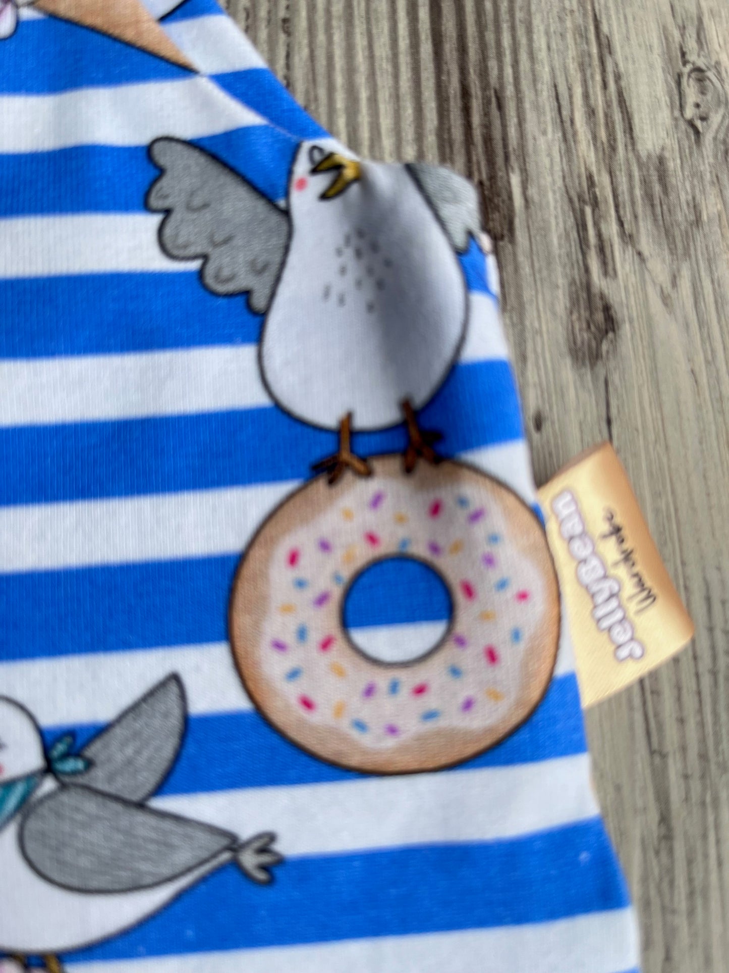 Baby Summer Romper Bright Cotton Outfit – Seagull Snack Squad Handmade UK