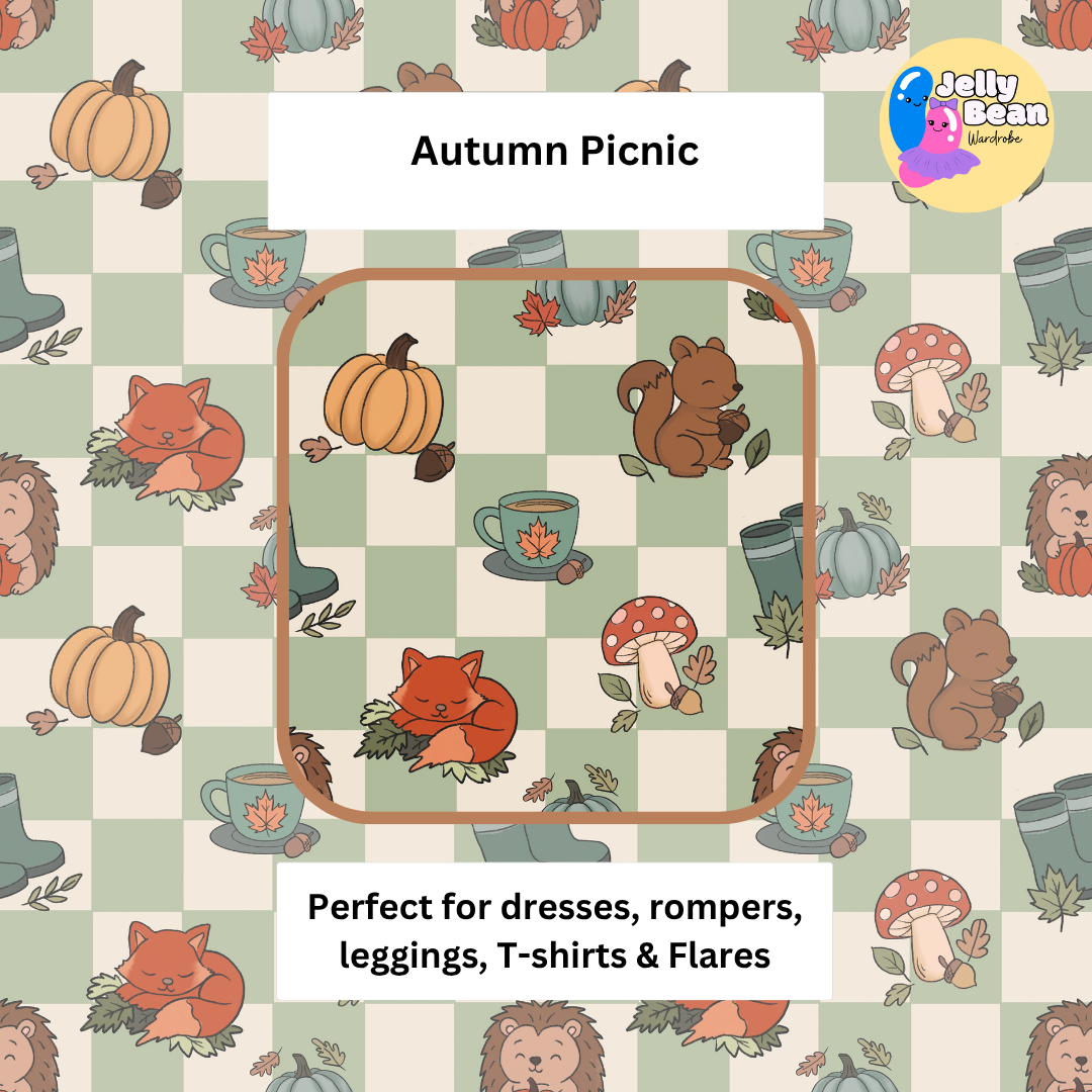 EXCLUSIVE  |  Autumn Picnic  |  kids clothing  |  Cotton Jersey Children's Clothing