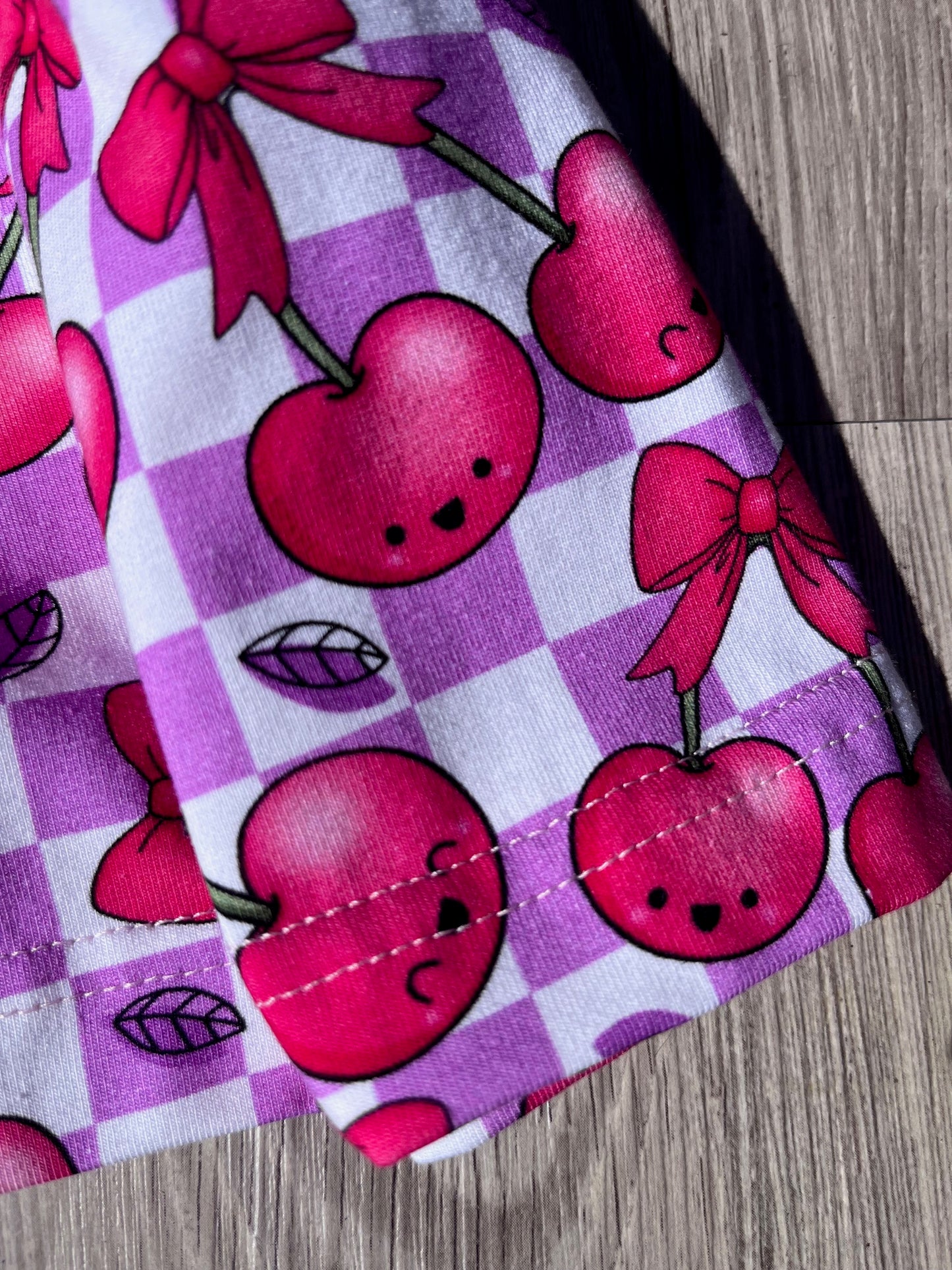 Beau Cheri Cherry Dress – Handmade Baby & Toddler Summer Dress UK | Bow Back Detail