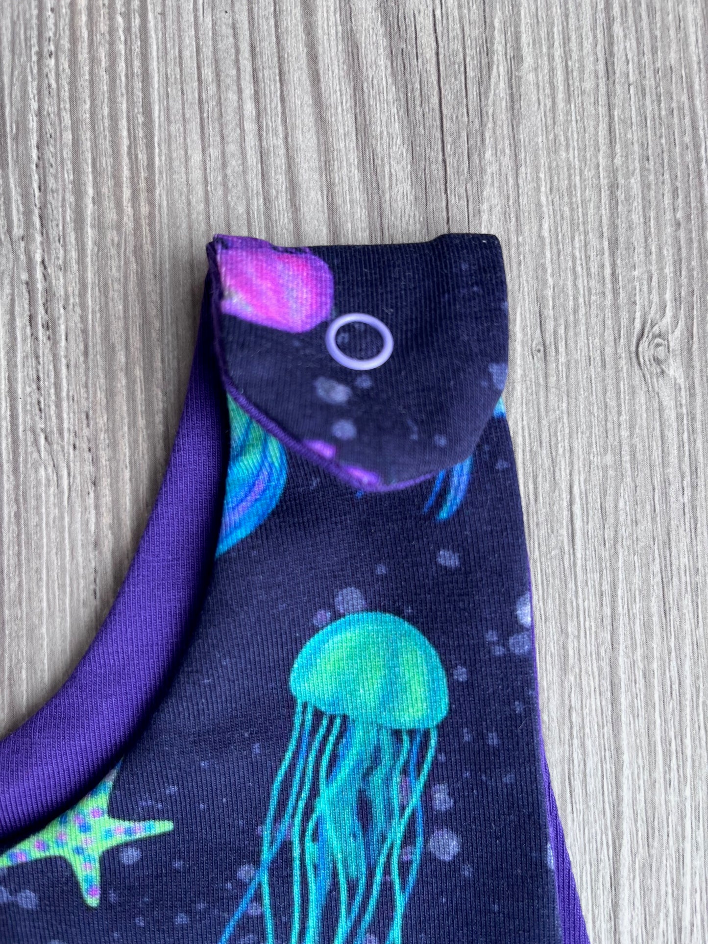 Ocean Baby Romper – Handmade Sea Life Print Outfit